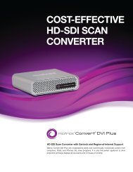 Matrox Convert DVI Plus - Cost-Effective HD-SDI San Converter