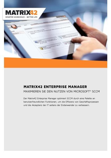 Matrix42 Enterprise Manager für SCCM (DE)