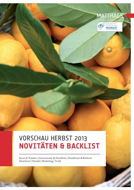 Vorschau Herbst 2013 - Matthaes Verlag GmbH