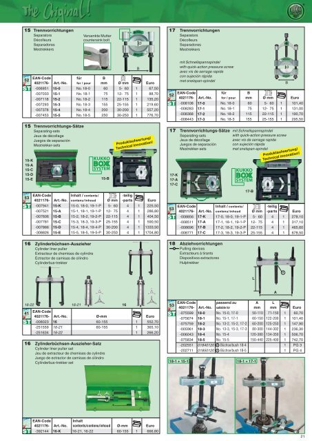 Fachhandels-Preisliste