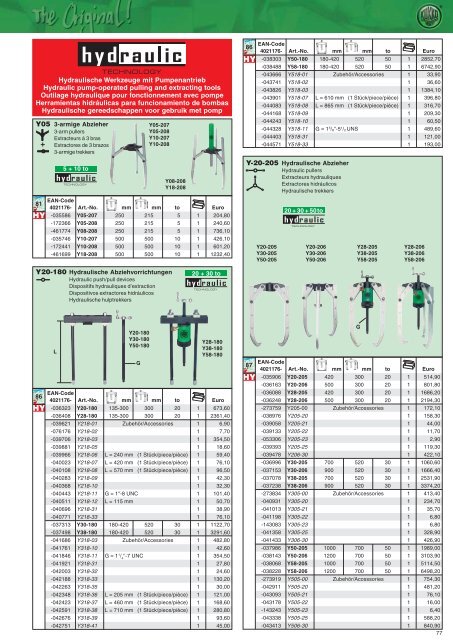 Fachhandels-Preisliste