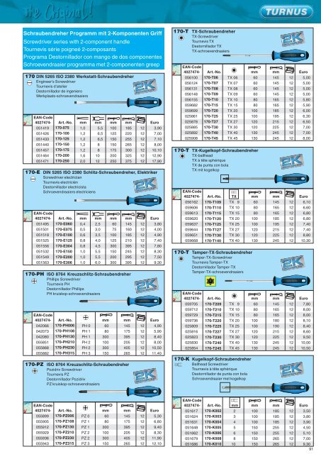 Fachhandels-Preisliste