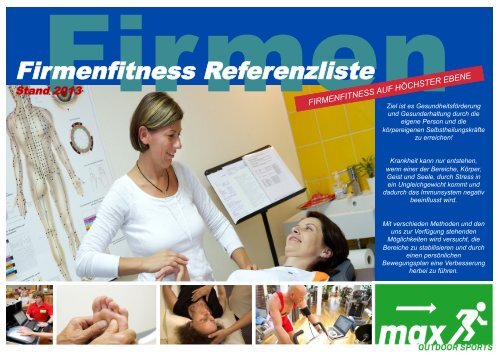 Firmenfitness Referenzliste (pdf) - Maxfitness