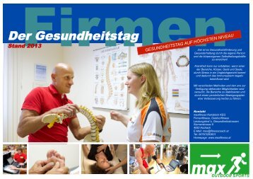 Firmenfitness Gesundheitstag - Maxfitness