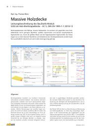 Massive Holzdecke - mb AEC Software GmbH