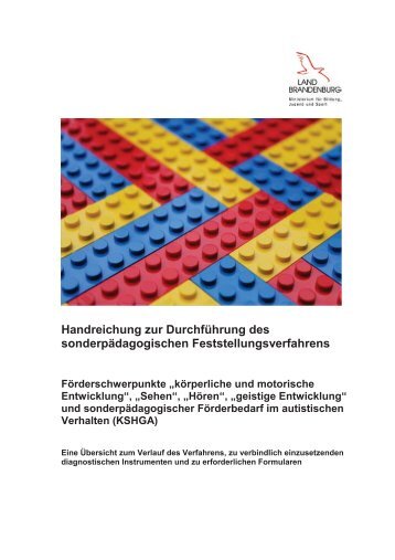 Handreichung Förderschwerpunkte KSHGA - Ministerium für ...