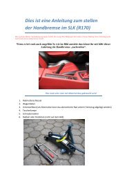 Dies ist eine Anleitung zum stellen der Handbremse im SLK (R170)