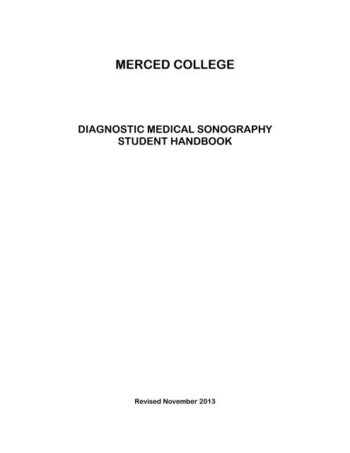 Student Handbook 2013 - Merced College