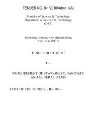 Tender document for Procurment of Stationary, Sanitary & General ...