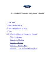 2011 Restricted Substance Management Standard - IMDS