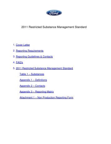 A Restricted Substance List (RSL) helps companies meet regulatory requirements. Amazon Chemicals Policy: Restricted Substance List Chemical Classes: ABBREV CLASS ABBREV CLASS AS ANTISEPTIC NP NONYLPHENOL & NP ETHOXYLATES FD FORMALDEHYDE DONOR PRESERVATIVE PB PARABENS MISC MISCELLANEOUS PH PHTHALATES Restricted Substance List Chemicals: CLASS Chemical Name CAS Number.