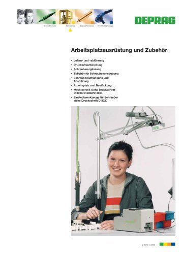 Arbeitsplatzausrüstung und Zubehör - Deprag