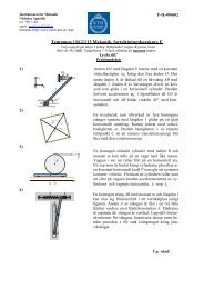 Tentamen i SG1113 Mekanik, fortsättningskurskurs F