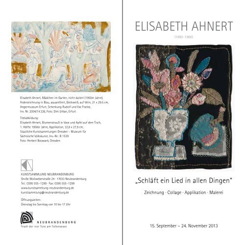 ELiSABETH AHNERT - Mecklenburgische Seenplatte