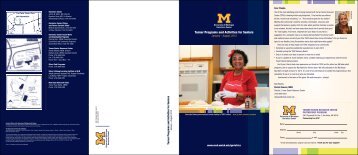 Turner Programs and Activities for Seniors - University of Michigan ...