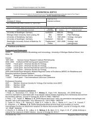 PHS 398 (Rev. 11/07), Biographical Sketch Format Page