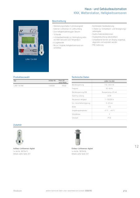 Produktkatalog Theben AG 2014/15: Energie sparen – Komfort erhöhen.