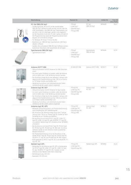 Produktkatalog Theben AG 2014/15: Energie sparen – Komfort erhöhen.