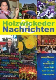 Unsere Themen: Wir sind Holzwickede! Junge Seite ... - mediaoffensiv