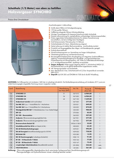 Preisliste 2009 - De Comfort Installateurs BV