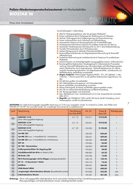 Preisliste 2009 - De Comfort Installateurs BV