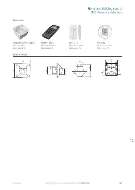 Theben Catalogue 2014/15. Save energy – Increase comfort. 