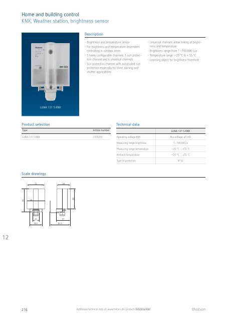 Theben Catalogue 2014/15. Save energy – Increase comfort. 