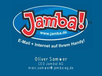 Mobile Internet - Beispiel Jamba!
