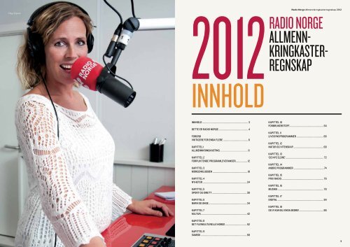 Radio Norges allmennkringkasterregnskap 2012 - Medietilsynet