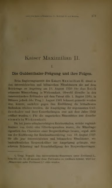 Numismatische Zeitschrift - Medievalcoinage.com