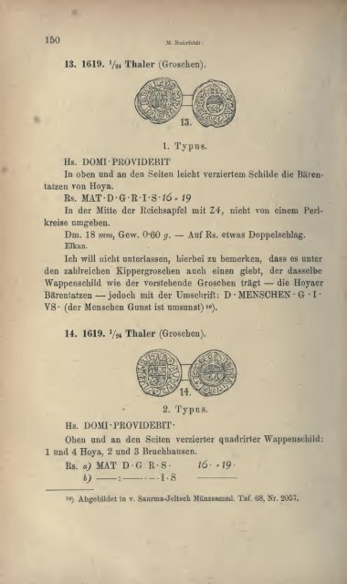 Numismatische Zeitschrift - Medievalcoinage.com