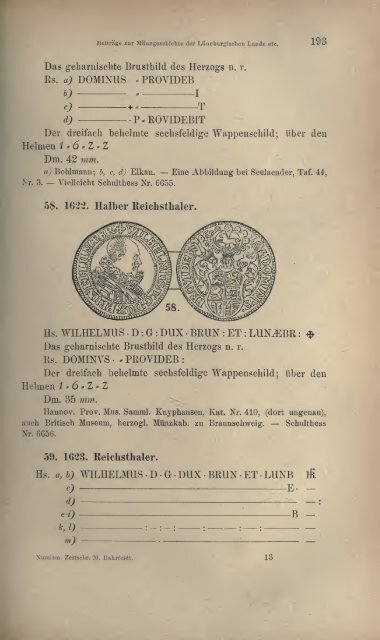 Numismatische Zeitschrift - Medievalcoinage.com