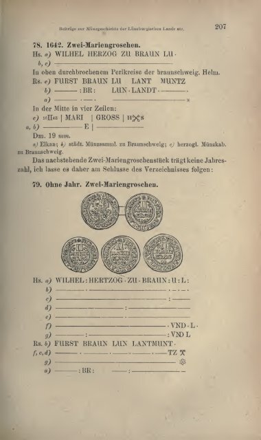 Numismatische Zeitschrift - Medievalcoinage.com