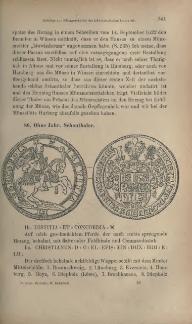 Numismatische Zeitschrift - Medievalcoinage.com