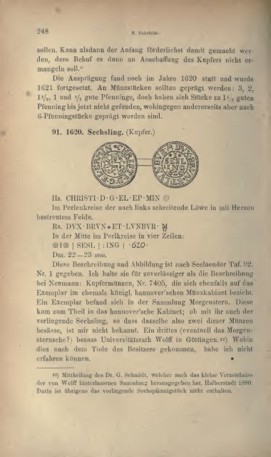 Numismatische Zeitschrift - Medievalcoinage.com