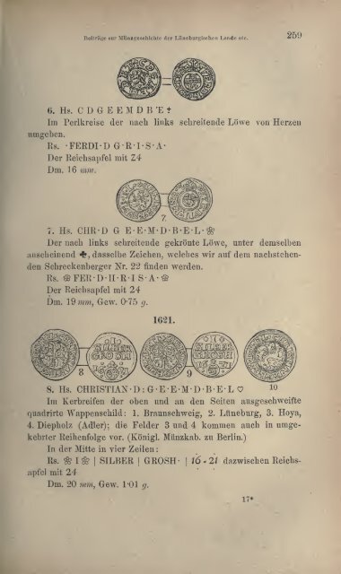 Numismatische Zeitschrift - Medievalcoinage.com