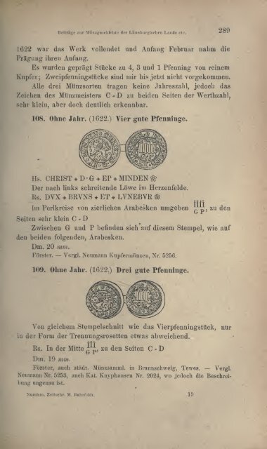 Numismatische Zeitschrift - Medievalcoinage.com