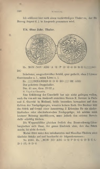 Numismatische Zeitschrift - Medievalcoinage.com