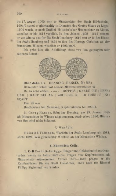 Numismatische Zeitschrift - Medievalcoinage.com