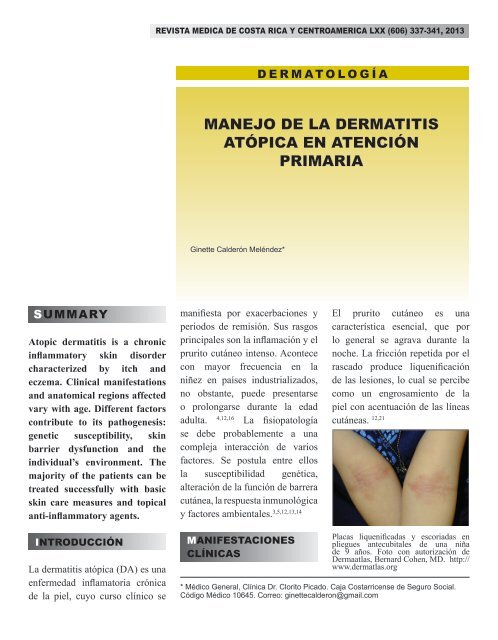 manejo de la dermatitis atópica en atención primaria - edigraphic.com