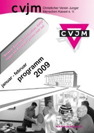 januar - februar programm 2009 - CVJM Kassel eV