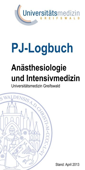 PJ-Logbuch - in der Universitätsmedizin Greifswald