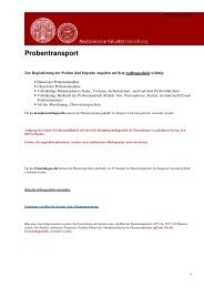 Probentransport - Medizinische Fakultät Heidelberg