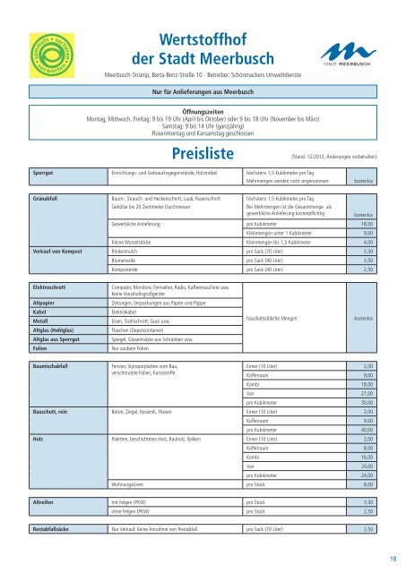 Umweltkalender 2014 komplett (PDF 3.3 MB) - Stadt Meerbusch