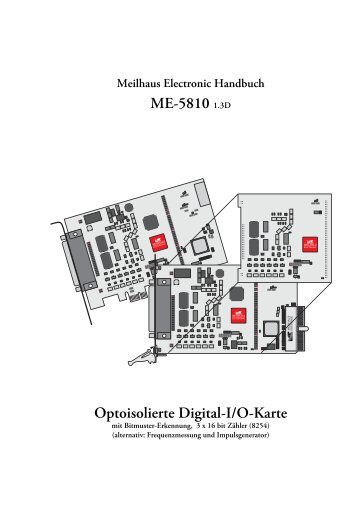 ME-5810 1.3D Optoisolierte Digital-I/O-Karte - Meilhaus Electronic