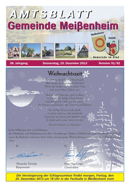 Ausgabe vom 19.12.2013 - Meissenheim