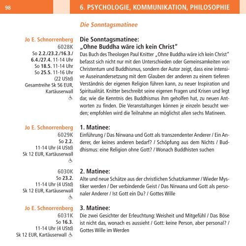 Programm 1|2014 - Melanchthon-Akademie