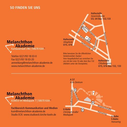 Programm 1|2014 - Melanchthon-Akademie