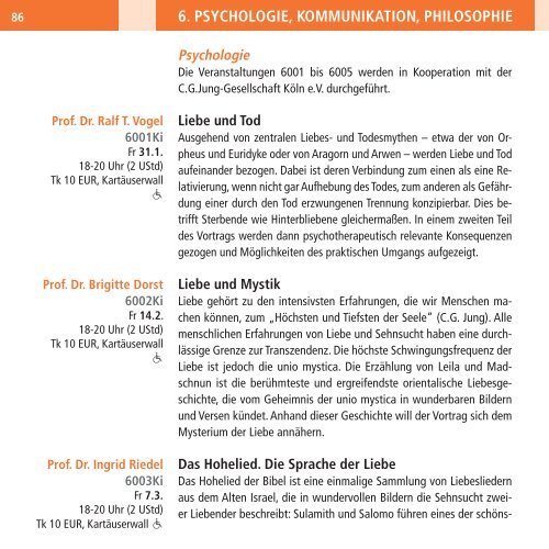 Programm 1|2014 - Melanchthon-Akademie