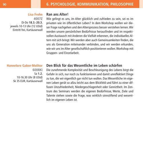 Programm 1|2014 - Melanchthon-Akademie